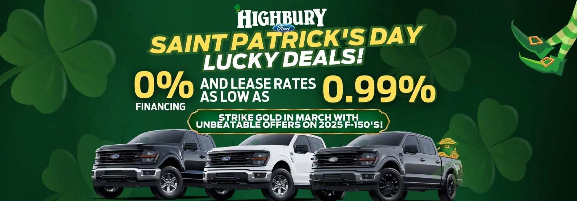 St. Patricks Day Desktop Slider - 2025 F-150