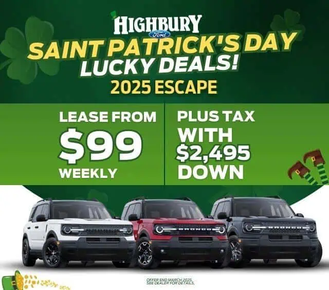 St. Patricks Day Mobile Slider - 2025 Bronco