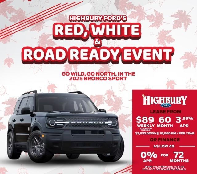 Highbury RWR July 2025 - Bronco Sport Mobile